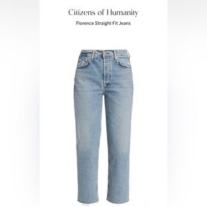 Citizens of Humanity Florence Wide Straight Leg in Adorn Size 31